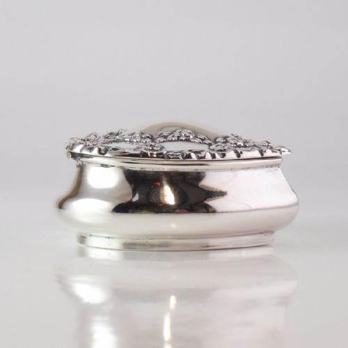 VICTORIAN SILVER HEART SHAPED BOX HENRY MATTHEWS BIRMINGHAM 1900 NJL11085 - ADDITIONAL PHOTO 3