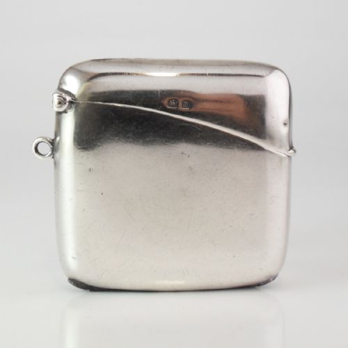 LARGE SILVER VESTA CASE BIRMINGHAM 1911 NJL11089 - ADDITIONAL PHOTO 1
