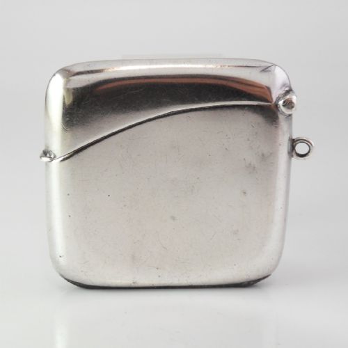 LARGE SILVER VESTA CASE BIRMINGHAM 1911 NJL11089 - ADDITIONAL PHOTO 2