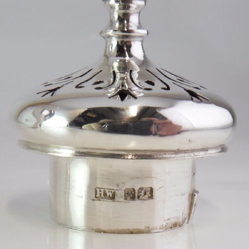 SILVER SUGAR CASTER SIFTER SHEFFIELD 1905 LEE WIGFALL - ADDITIONAL PHOTO 6