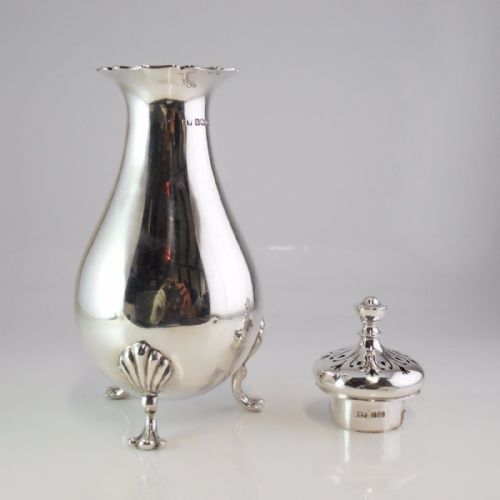 SILVER SUGAR CASTER SIFTER SHEFFIELD 1905 LEE WIGFALL - ADDITIONAL PHOTO 7