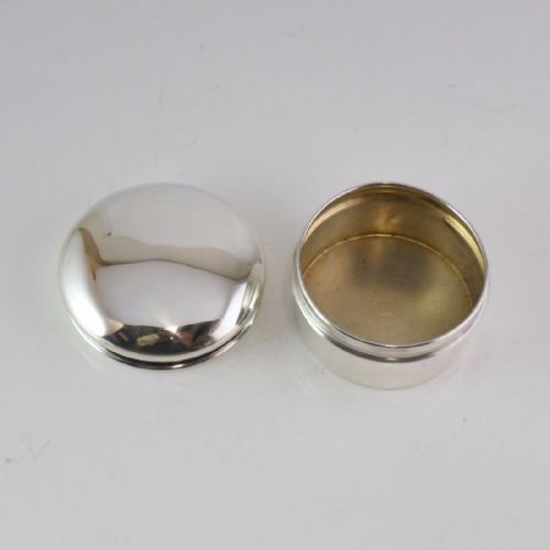 SILVER CIRCULAR BOX BIRMINGHAM 1918 BY HENRY PERKINS SONS - ADDITIONAL PHOTO 5