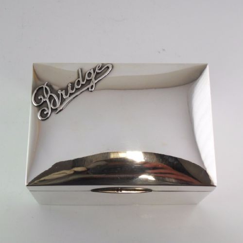 silver bridge box london 1910 mappin webb - CATEGORY: ANTIQUE SILVER - DATED EDWARDIAN