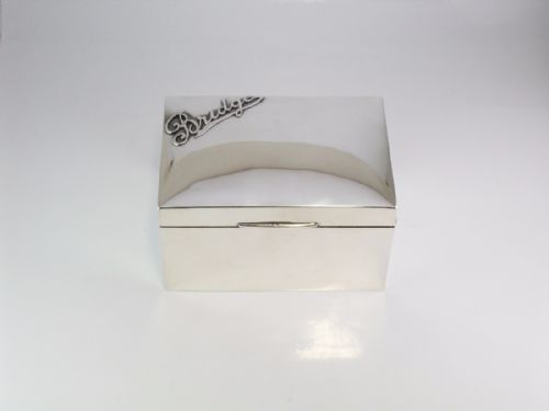 SILVER BRIDGE BOX LONDON 1910 MAPPIN WEBB - ADDITIONAL PHOTO 1