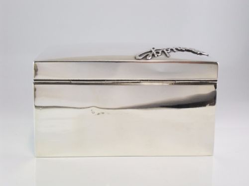 SILVER BRIDGE BOX LONDON 1910 MAPPIN WEBB - ADDITIONAL PHOTO 3