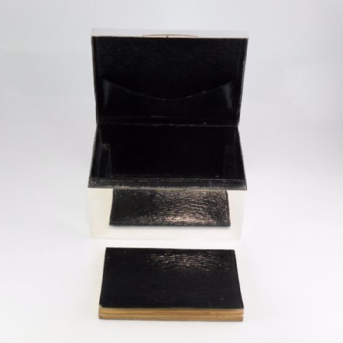 SILVER BRIDGE BOX LONDON 1910 MAPPIN WEBB - ADDITIONAL PHOTO 6