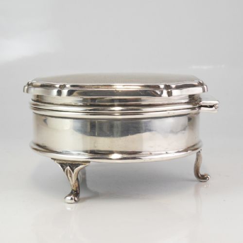 SILVER TRINKET BOX WALKER HALL 1929 - ADDITIONAL PHOTO 1