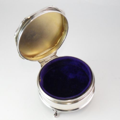 SILVER TRINKET BOX WALKER HALL 1929 - ADDITIONAL PHOTO 4