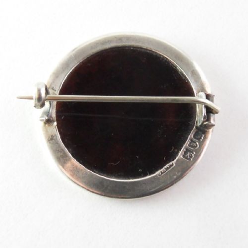 SILVER TORTOISESHELL WWI ARMY SERVICE CORPS SWEETHEART BROOCH - ADDITIONAL PHOTO 2