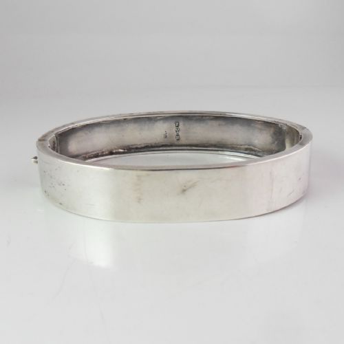 VICTORIAN ENGRAVED SILVER BANGLE CHESTER 1885 - ADDITIONAL PHOTO 2