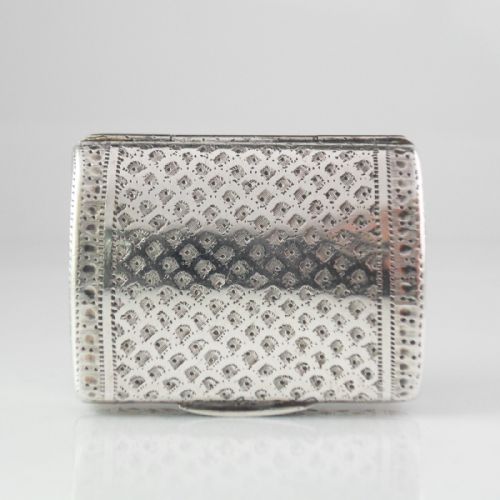 STUNNING GEORGIAN SILVER CASE FORM VINAIGRETTE BIRMINGHAM 1818 - ADDITIONAL PHOTO 4