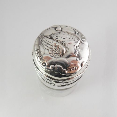 EDWARDIAN SMELLING SALTS BOTTLE WITH REYNOLDS ANGELS - ADDITIONAL PHOTO 6
