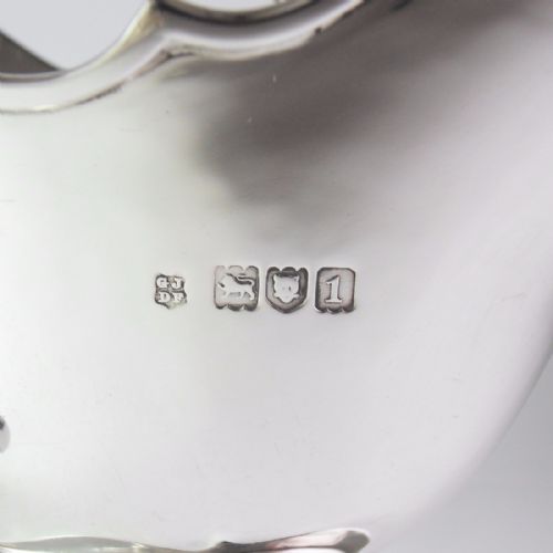 EDWARDIAN SILVER DOUBLE LIPPED SAUCE BOAT LONDON 1906 - ADDITIONAL PHOTO 4