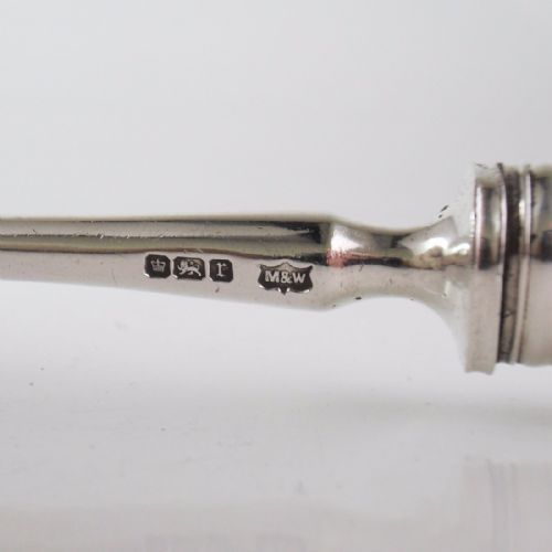 EDWARDIAN SILVER IVORY STILTON SCOOP - ADDITIONAL PHOTO 5