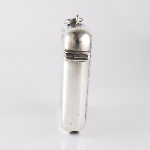 EDWARDIAN SILVER VESTA CASE GEORGE UNITE 1901 - ADDITIONAL PHOTO 2