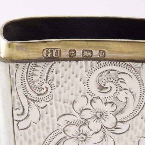 EDWARDIAN SILVER VESTA CASE GEORGE UNITE 1901 - ADDITIONAL PHOTO 7
