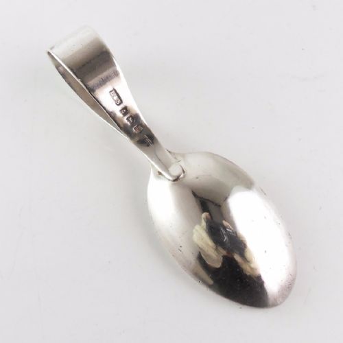 RARE SILVER 'HEY DIDDLE DIDDLE' SILVER SPOON BIRMINGHAM 1914 - ADDITIONAL PHOTO 3