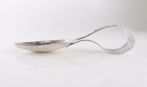 RARE SILVER 'HEY DIDDLE DIDDLE' SILVER SPOON BIRMINGHAM 1914 - ADDITIONAL PHOTO 6