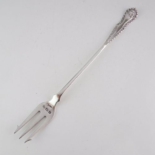 edwardian silver pickle fork birmingham 1906 joseph gloster - CATEGORY: ANTIQUE SILVER - DATED EDWARDIAN