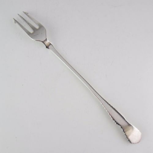 EDWARDIAN SILVER PICKLE FORK BIRMINGHAM 1906 JOSEPH GLOSTER - ADDITIONAL PHOTO 4