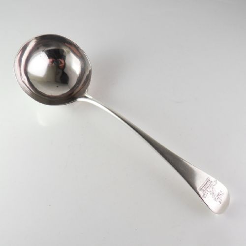 george iii silver sauce ladle london 1766 - CATEGORY: ANTIQUE SILVER - DATED GEORGIAN