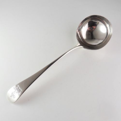 GEORGE III SILVER SAUCE LADLE LONDON 1766 - ADDITIONAL PHOTO 1