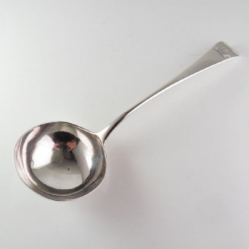 GEORGE III SILVER SAUCE LADLE LONDON 1766 - ADDITIONAL PHOTO 2