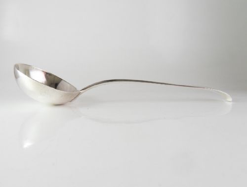 GEORGE III SILVER SAUCE LADLE LONDON 1766 - ADDITIONAL PHOTO 3