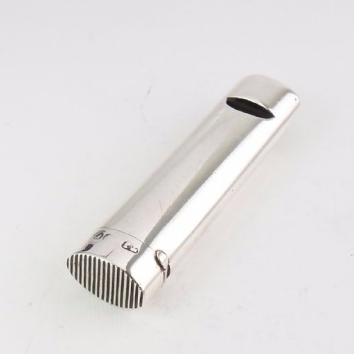 VICTORIAN SILVER WHISTLE VESTA COMBINATION HALLMARKED LONDON 1881 - ADDITIONAL PHOTO 7
