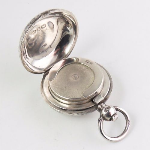 VICTORIAN SILVER SOVEREIGN HOLDER BIRMINGHAM 1899 - ADDITIONAL PHOTO 2