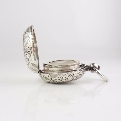 VICTORIAN SILVER SOVEREIGN HOLDER BIRMINGHAM 1899 - ADDITIONAL PHOTO 3