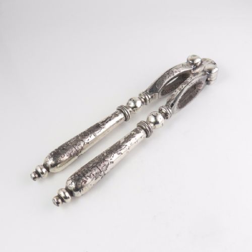 victorian silver plated nut crackers - CATEGORY: ANTIQUE SILVER - DATED VICTORIAN