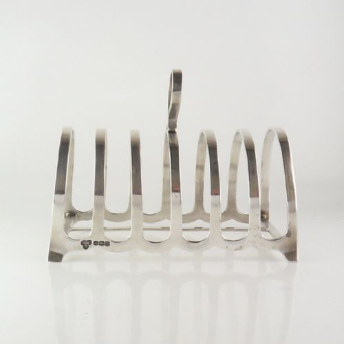 CLASSIC SILVER TOAST RACK HARRODS 1937 - ADDITIONAL PHOTO 1