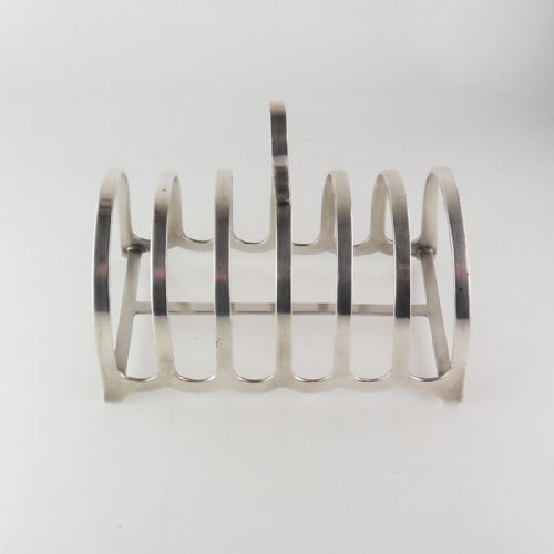 CLASSIC SILVER TOAST RACK HARRODS 1937 - ADDITIONAL PHOTO 2