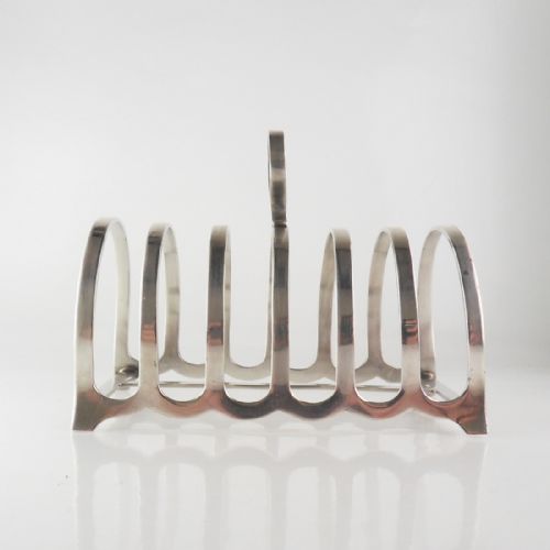 CLASSIC SILVER TOAST RACK HARRODS 1937 - ADDITIONAL PHOTO 3