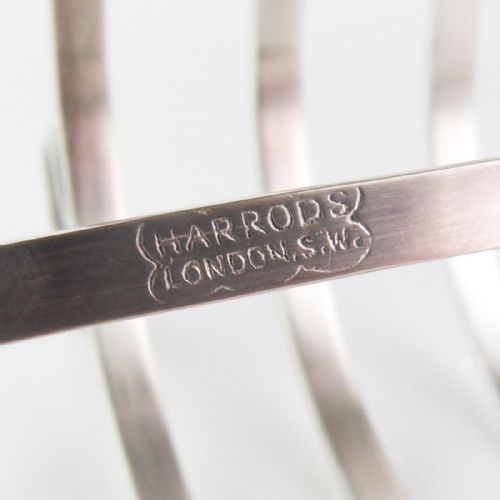 CLASSIC SILVER TOAST RACK HARRODS 1937 - ADDITIONAL PHOTO 8