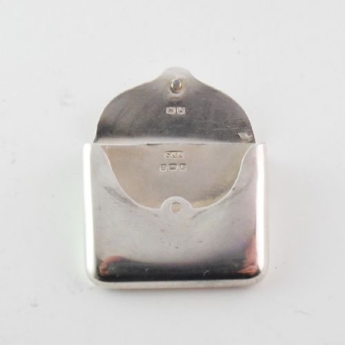 EDWARDIAN SILVER ENVELOPE SHAPED STAMP CASE - ADDITIONAL PHOTO 5