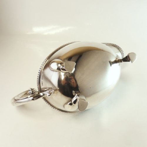 RARE SILVER SAUCE BOAT STAND SHEFFIELD 1940 - ADDITIONAL PHOTO 12