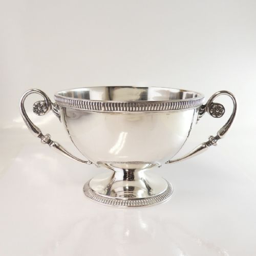 irish silver twin handled bowl dublin 1913 - CATEGORY: ANTIQUE SILVER - DATED 1920