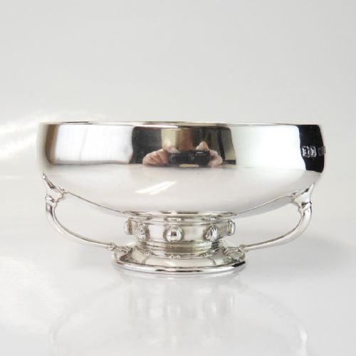 silver arts crafts bowl by boodle dunthorne - CATEGORY: ANTIQUE SILVER - DATED 1930