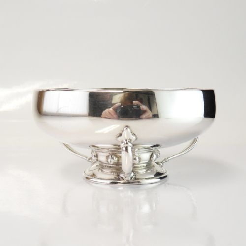 SILVER ARTS CRAFTS BOWL BY BOODLE DUNTHORNE - ADDITIONAL PHOTO 2