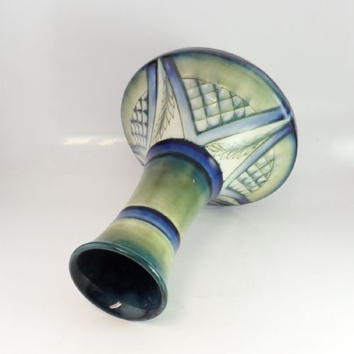 RARE SIGNED WILLIAM MOOORCROFT CORN PATTERN VASE - ADDITIONAL PHOTO 2