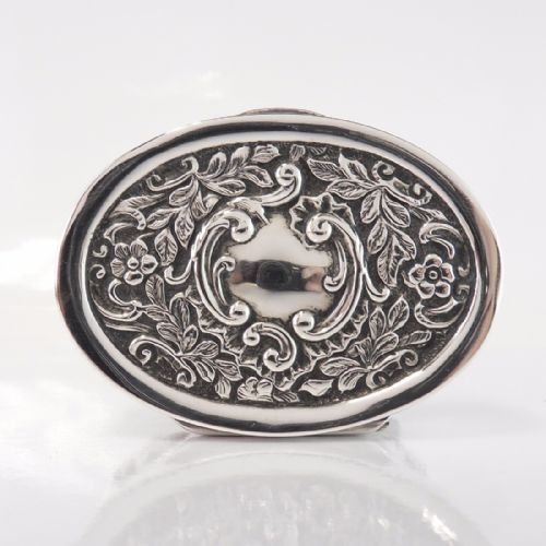 SILVER TRINKET BOX BIRMINGHAM 1905 HENRY MATTHEWS - ADDITIONAL PHOTO 3