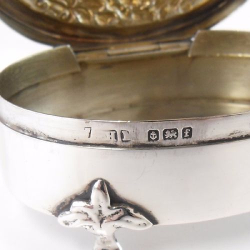 SILVER TRINKET BOX BIRMINGHAM 1905 HENRY MATTHEWS - ADDITIONAL PHOTO 8