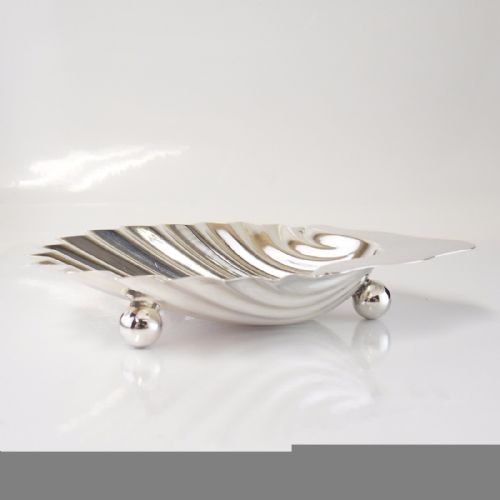 SILVER SHELL DISH LONDON 1901 BY GOLDSMITHS - ADDITIONAL PHOTO 3