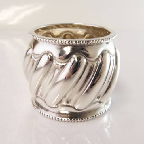 SILVER NAPKIN RING LONDON 1905 MAPPIN WEBB - ADDITIONAL PHOTO 1