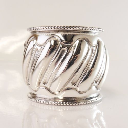 SILVER NAPKIN RING LONDON 1905 MAPPIN WEBB - ADDITIONAL PHOTO 3