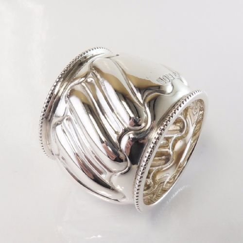 SILVER NAPKIN RING LONDON 1905 MAPPIN WEBB - ADDITIONAL PHOTO 4