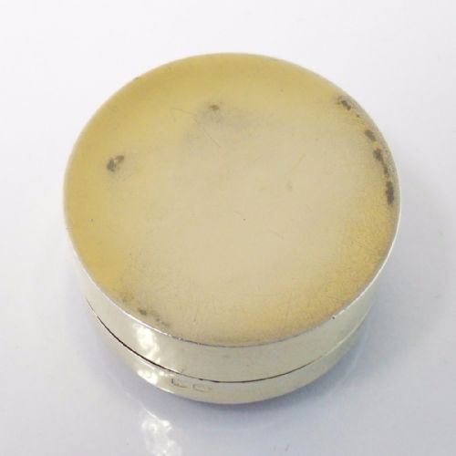 SILVER GILT MOSS AGATE PILL BOX BY LEVI SALAMAN - ADDITIONAL PHOTO 3