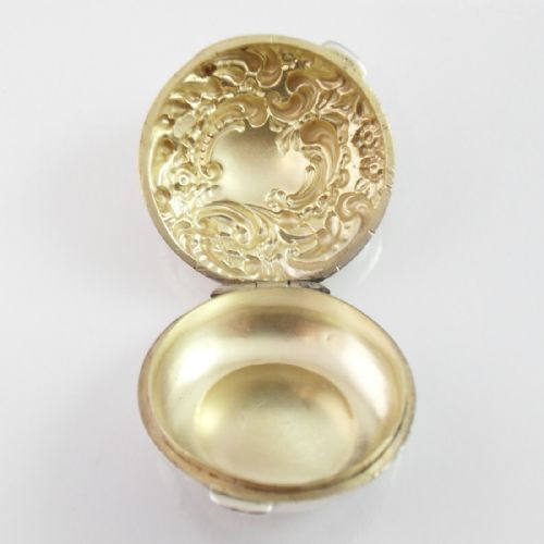 FINE VICTORIAN SILVER PILL BOX BIRMINGHAM 1900 - ADDITIONAL PHOTO 7